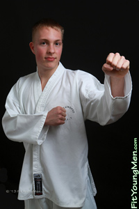 Fit Young Men: Model James Compton - Taekwondo - Young 